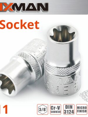 FIXMAN 3/8' DRIVE E-SOCKET 6 POINT E11