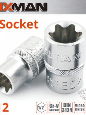 FIXMAN 1/2' DRIVE E-SOCKET 6 POINT E12