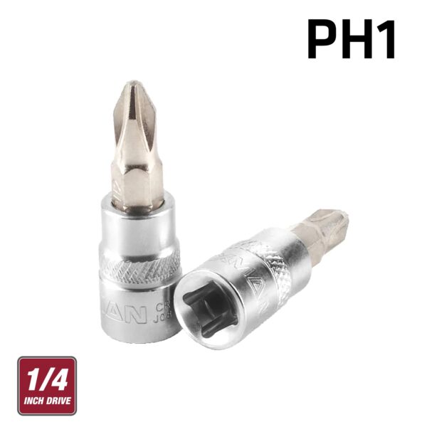FIXMAN 1/4' DR.BIT SOCKET PH1 PHILLIPS SCREWDRIVER BIT