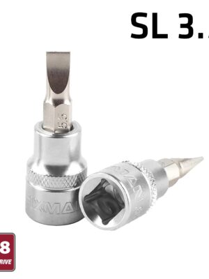 FIXMAN 3/8' DR.BIT SOCKET SL3.5 SLOTTED SCREWDRIVER BIT