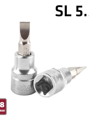 FIXMAN 3/8' DR.BIT SOCKET SL5.5 SLOTTED SCREWDRIVER BIT
