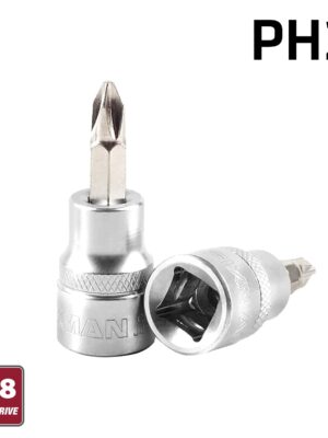 FIXMAN 3/8' DR.BIT SOCKET PH2 PHILLIPS SCREWDRIVER BIT