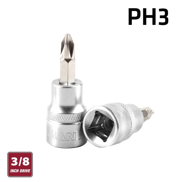 FIX20J0933.jpg FIXMAN 3/8' DR.BIT SOCKET PH3 PHILLIPS SCREWDRIVER BIT