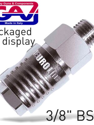 GAV112-2P.jpg QUICK COUPLER 3/8'M PACKAGED EUROLINE
