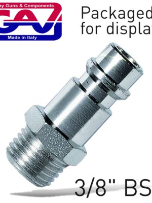 COUPLER INSERT 3/8'M 2 PACKAGED