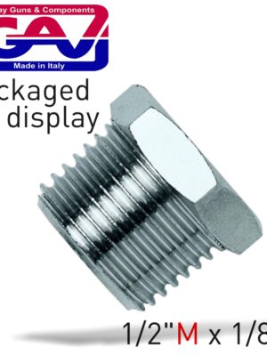 TAPER REDUCER BUSH 1/2 X 1/8 M/F PACKAGED