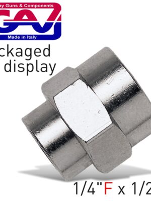 REDUCING SOCKET 1/4 X 1/2 F/F PACKAGED