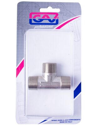 GAV1256-4P.jpg T CONNECTOR 1/2'MMM PACKAGED