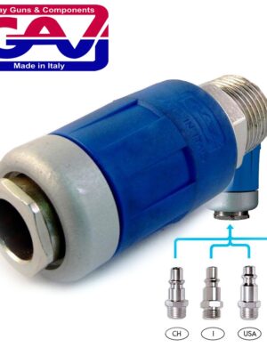 SAFETY QUICK COUPLER 1/2 M PACKAGED TWO STAGE RELEASE