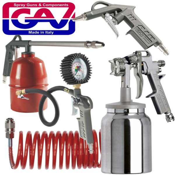 GAV20KIT20ITALIA.jpg SPRAY GUN KIT 5PIECE W/162B
