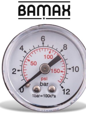 PRESSURE GAUGE 40MM 1/4' REAR D4014R12