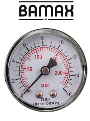 PRESSURE GAUGE 1/4'REAR 50MM D5014R16