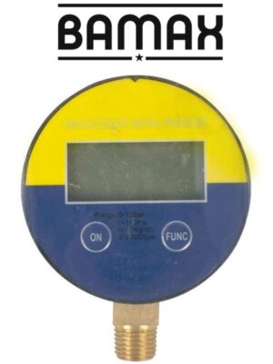 PRESSURE GAUGE 63MM 1/4 LOWER DIGITAL PACKAGED