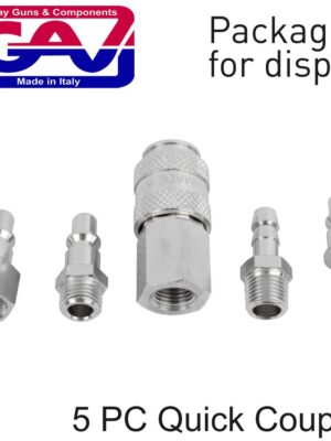 QUICK COUPLER SET 5PIECE PACKAGED