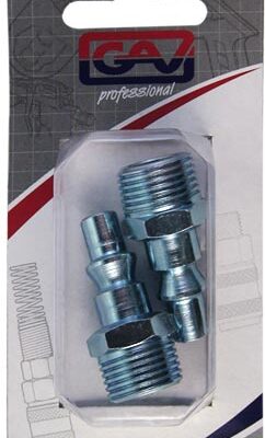 QUICK COUPLER INSERTS ARO 3/8'M 2 PACKAGED
