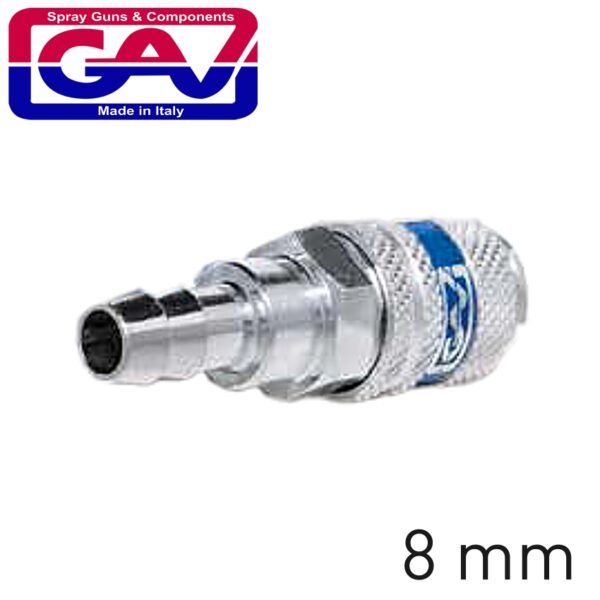 GAV4500-C2.jpg HARDENED STEEL QUICK COUPLER 8MM HOSE TAIL