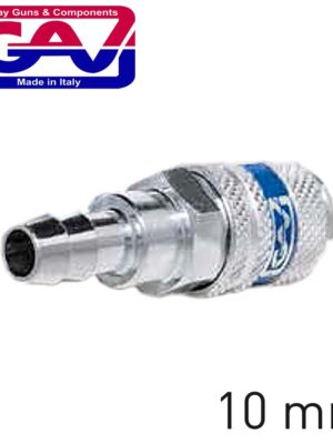 HARDENED STEEL QUICK COUPLER 10MM HOSE TAIL