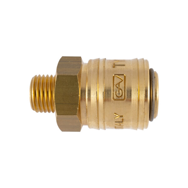 BRASS MALE QUICK COUPLER 1/4'M GERMAN
