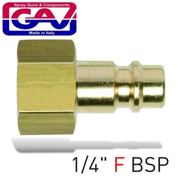 BRASS CONNECTOR 1/4'F GERMAN