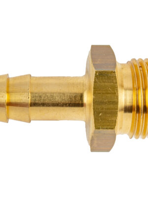 BRASS HOSE TAIL 3/8 M X 9MM