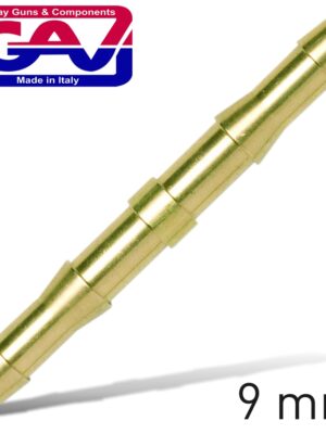 BRASS HOSE CONNECTOR 9MM X 9MM