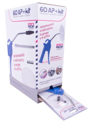AIR BLOW GUN WITH LONG NOZZLE + ACC KIT FOR 60AP X15