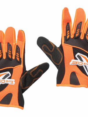 GL122.jpg LIMITED EDIT. LARGE RACING GLOVE ORANGE SYN. LEATHER
