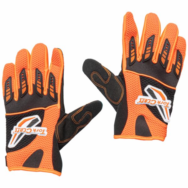 GL123.jpg LIMITED EDIT. X-LARGE RACING GLOVE ORANGE SYN. LEATHER