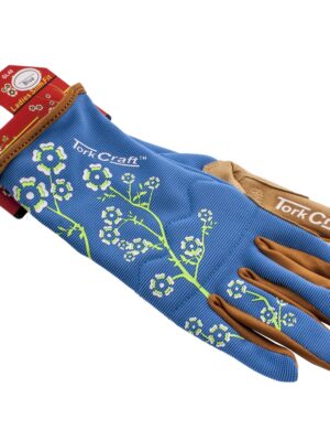 LADIES SLIM FIT X-SMALL GARDEN GLOVES BLUE