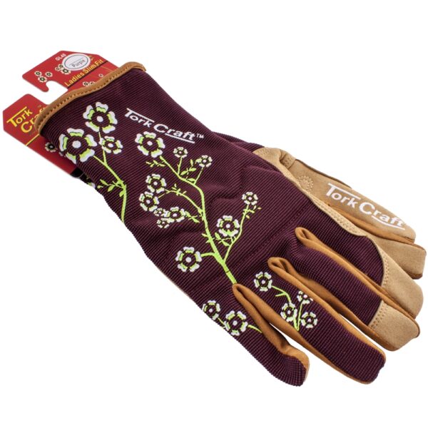 GL47.jpg LADIES SLIM FIT X-SMALL GARDEN GLOVES MAROON