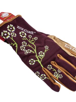 LADIES SLIM FIT MEDIUM GARDEN GLOVES MAROON