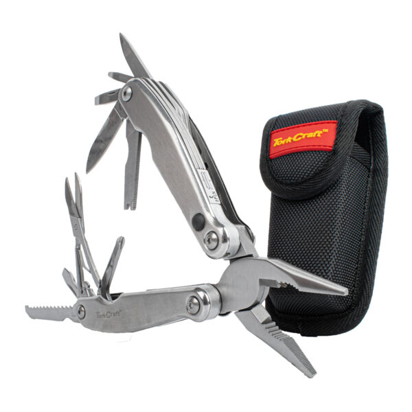 KN8129S.jpg MULTITOOL SILVER WITH LED LIGHT & NYLON POUCH IN BLISTER