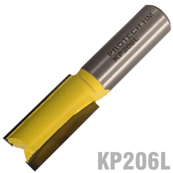 KP206L.jpg STRAIGHT BIT 9/16' (14.3MM) X 1 1/4'(31.8MM) TWO FLUTE 1/2' SHANK