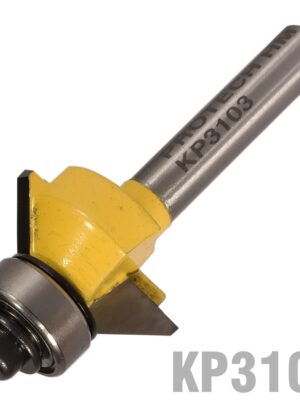 BEVEL TRIM 1/2' X 1/4' BOTTOM BEARING 45 1/4' SHANK