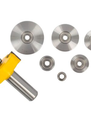 RABBETING BIT 1 1/2' X 1/16' DEPTH 9/16' 1/2'SHANK X 7 BEARINGS