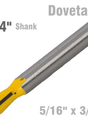 DOVETAIL BIT 5/16' X 3/8' 1/4' SHANK