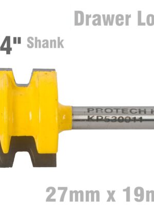 DRAWER LOCK 27MM X 19MM 1/4' SHANK