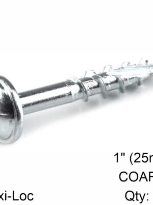 KREG ZINC POCKET HOLE SCREWS 25MM 1.00' #8 COARSE THREAD MX LOC 500CT