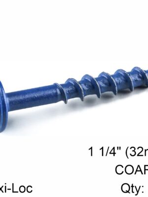 KREG BLUE KOTE POCKET HOLE SCREWS 32MM 1.25' #8 COARSE THREAD MX LOC 1
