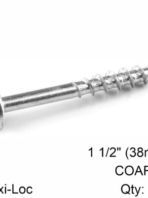 KREG ZINC POCKET HOLE SCREWS 38MM 1.50' #8 COARSE THREAD MX LOC 500CT