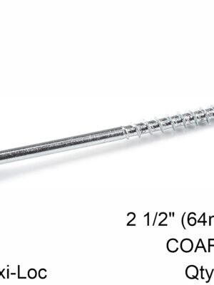 KREG ZINC POCKET HOLE SCREWS 64MM 2.50' #8 COARSE THREAD MX LOC 50CT