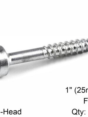KREG ZINC POCKET HOLE SCREWS 25MM 1.00' #6 FINE THREAD PAN HEAD 100CT