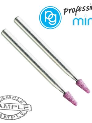 RUBY GRINDING STONES 3X8MM.CONE.SH2.35MM.2PCS