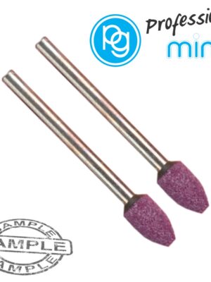 RUBY GRINDING STONES 6X10MM.BULET.SH3MM.2PCS