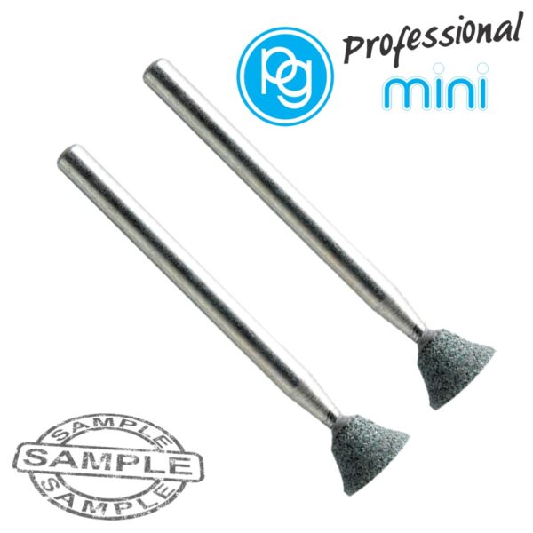 M2450.jpg SILICON CARBIDE STONES 8X6MM.REVERSE TAPER.SH3MM.2PCS