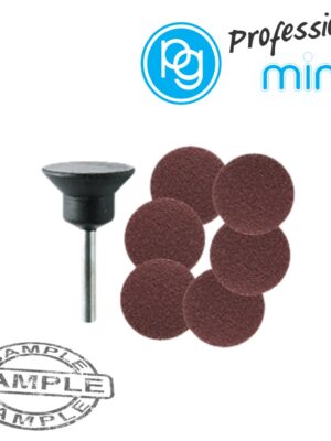 BACKING PAD 20MM.SH 3.2MM + SANDING DISCS.6PCS