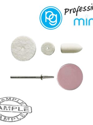 ASSORTED FELT POLISH POINTS.3PCS +MANDREL+POLISHING PASTE KIT
