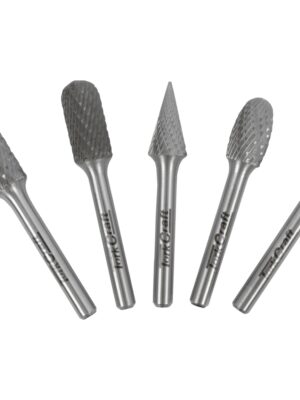 M6504.jpg ROTARY BURR SET 5 PC ASSTD 12MM DIA TUNGSTEN