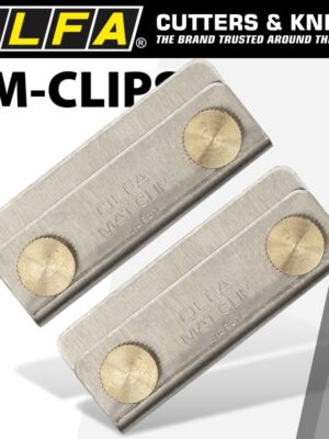 MAT20RM-CLIP2ONA.jpg OLFA CLIPS PAIR HOLDS 2 OR MORE MATS TOGETHER FITS ALL MAT BRANDS