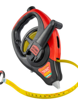 MEASURING TAPE STEEL BLADE 50M X 13MM CO-MOLDED RUBBER CASING